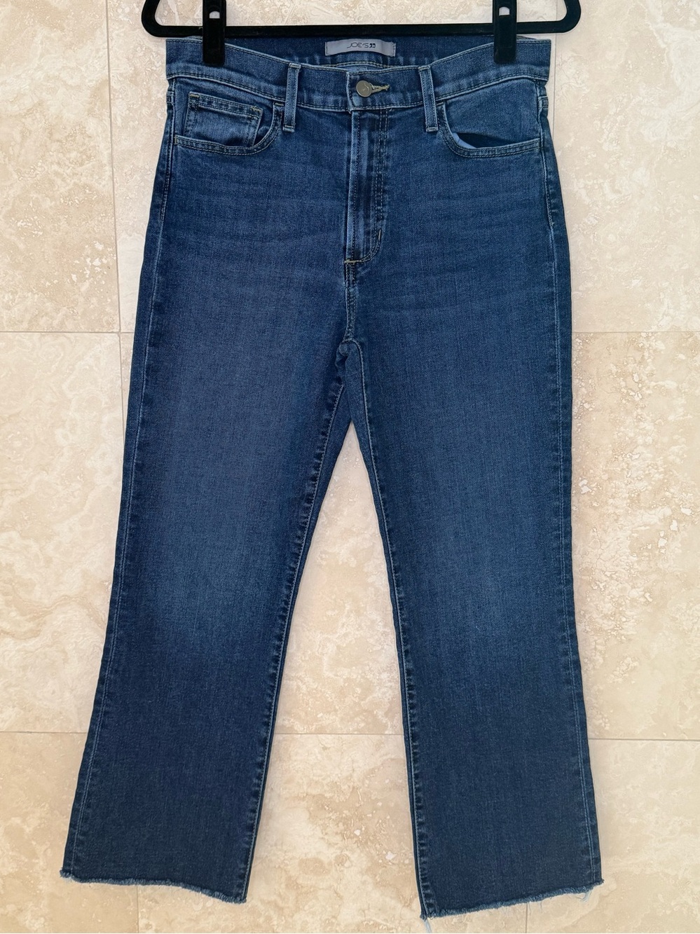 Joe's Jeans Size 30 High-Rise Say My Name Cropped Bootcut Raw Hem Denim